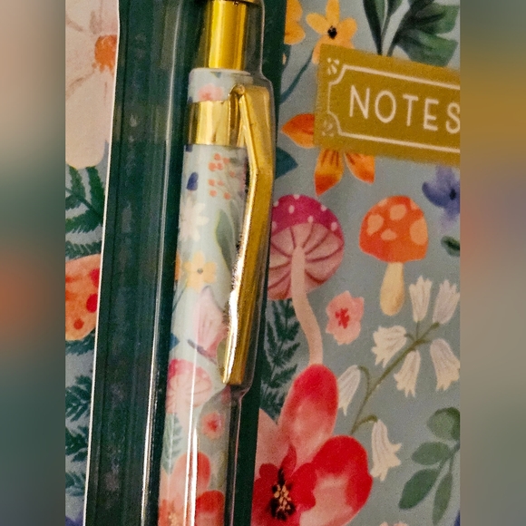 Notebook & Pen Giftset Floral Mushroom Print, by Clementine Paper Inc. - Picture 5 of 5